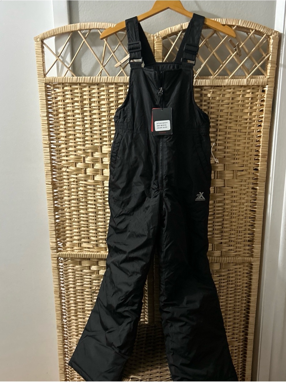 NWT  ZeroXposur Youth Black One Piece Snow Suit Jumpsuit Size M 10/12